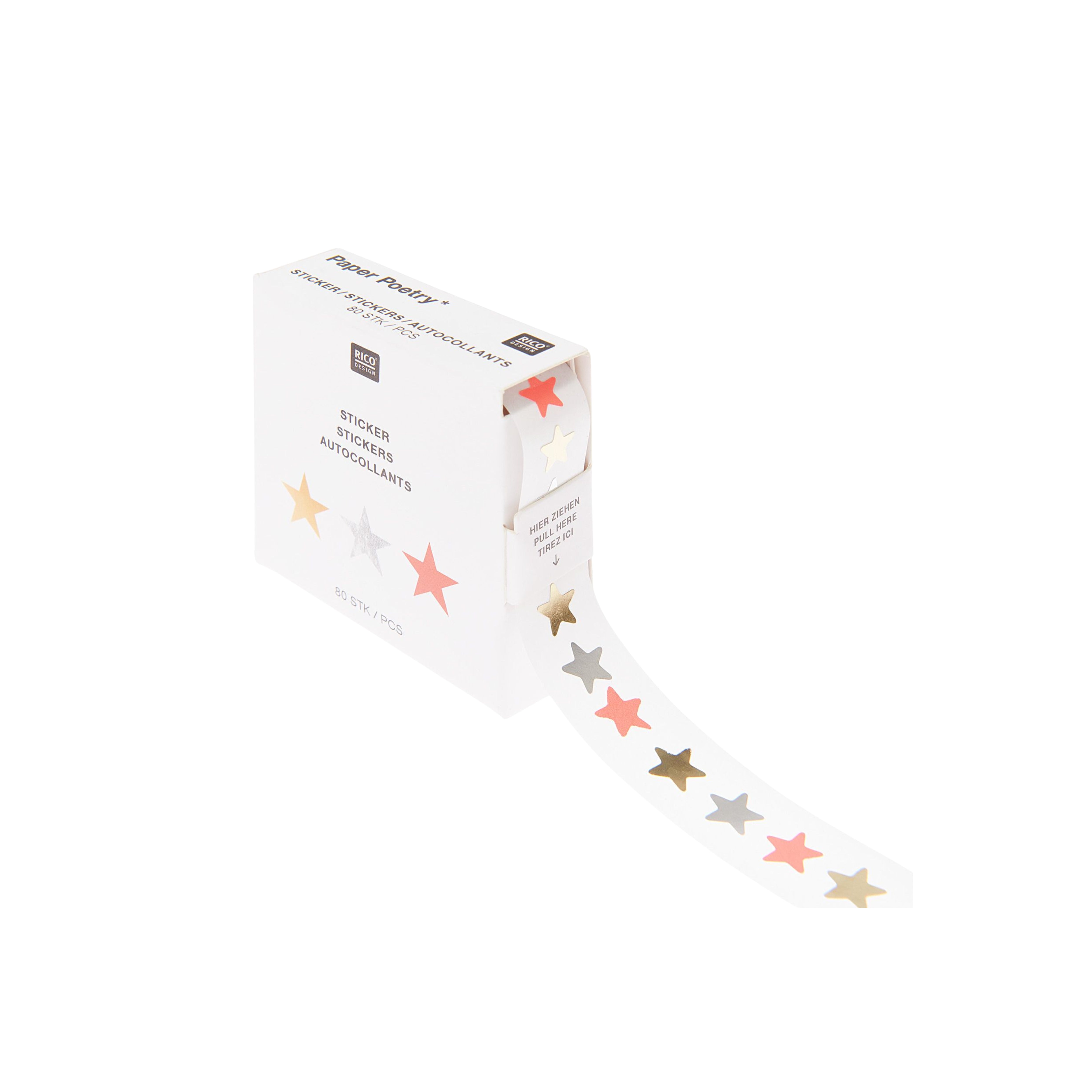Mini Stickerrolle 'Sterne'