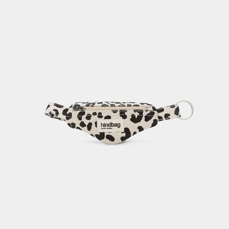 Schlüsselanhänger 'Como' Naturweiß Leopard