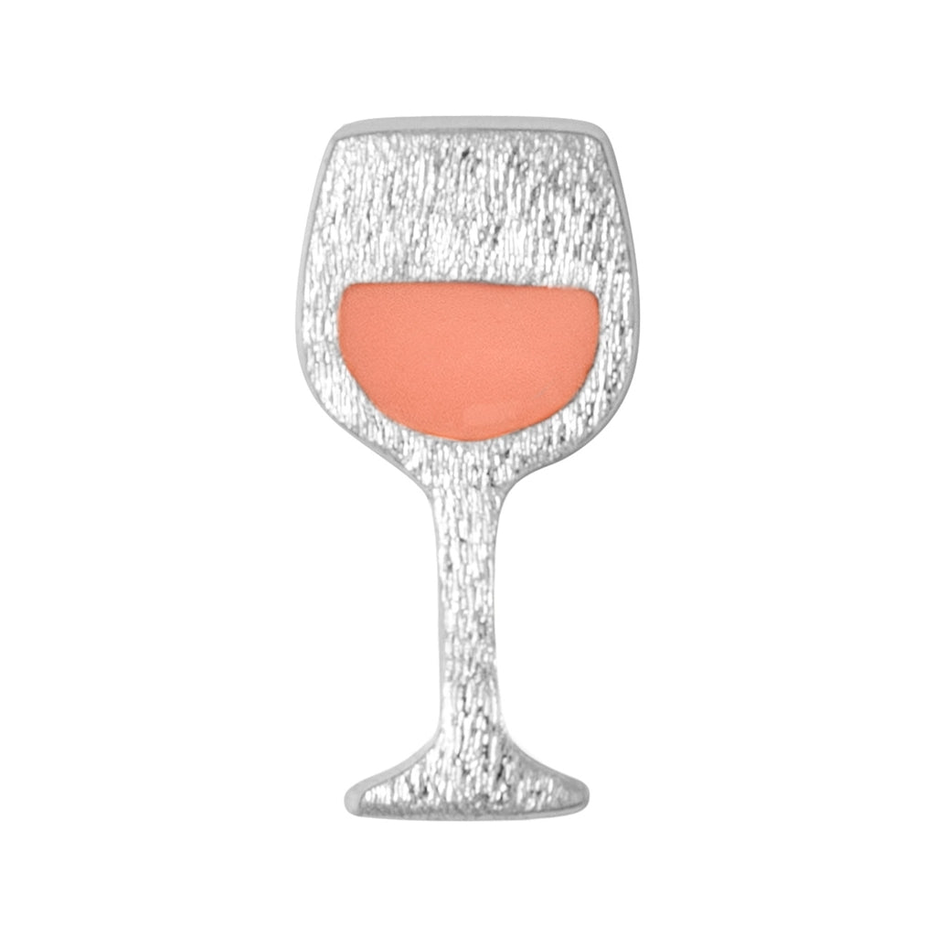 Ohrstecker Single 'Friday Rosé' Silber