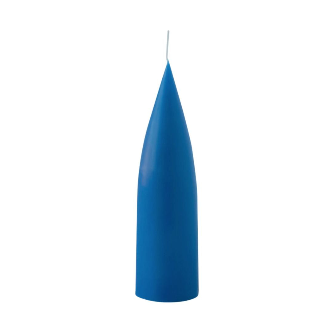 Colored Cone-Shaped Candle Cobolt Blue
