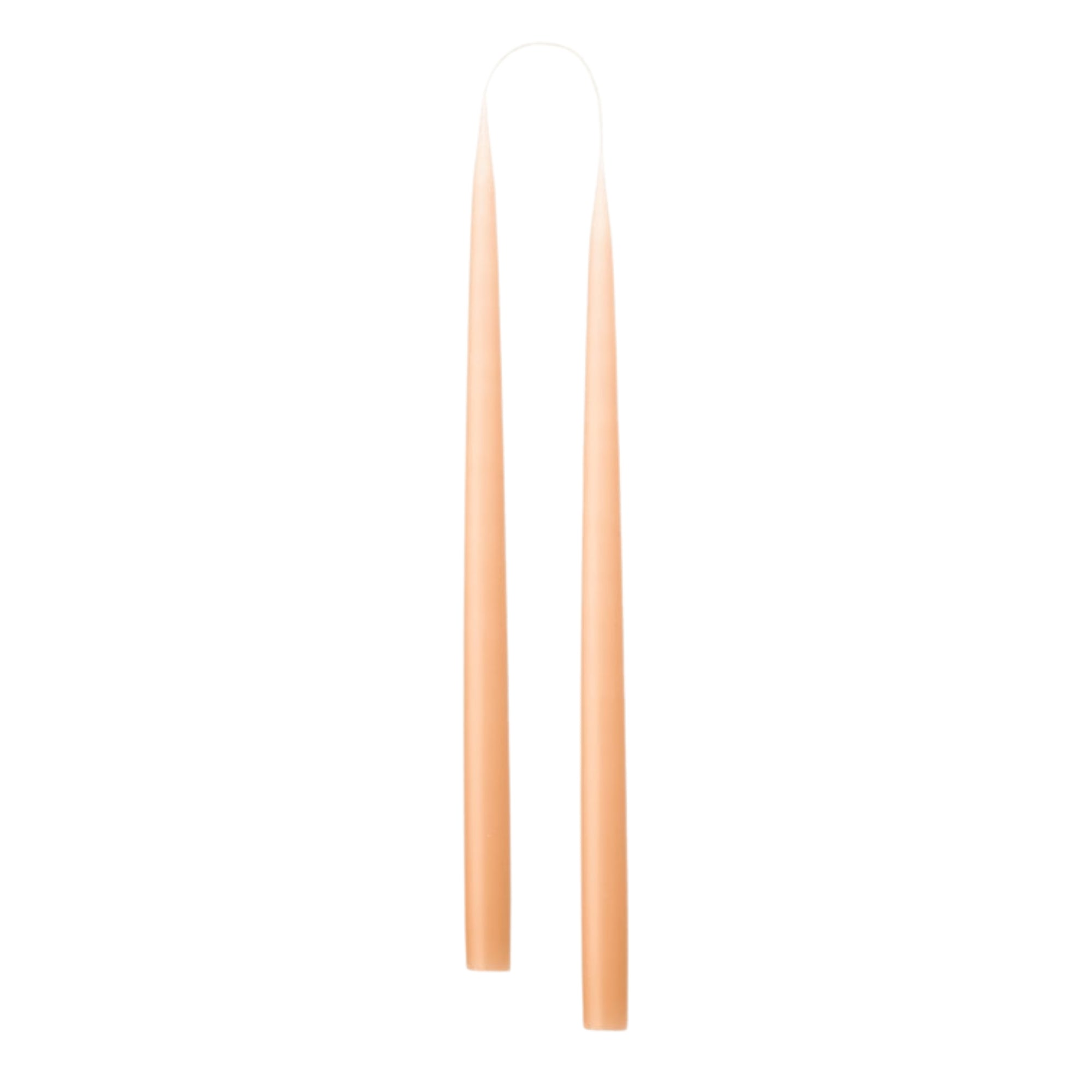 Tall Candle Pair Peach