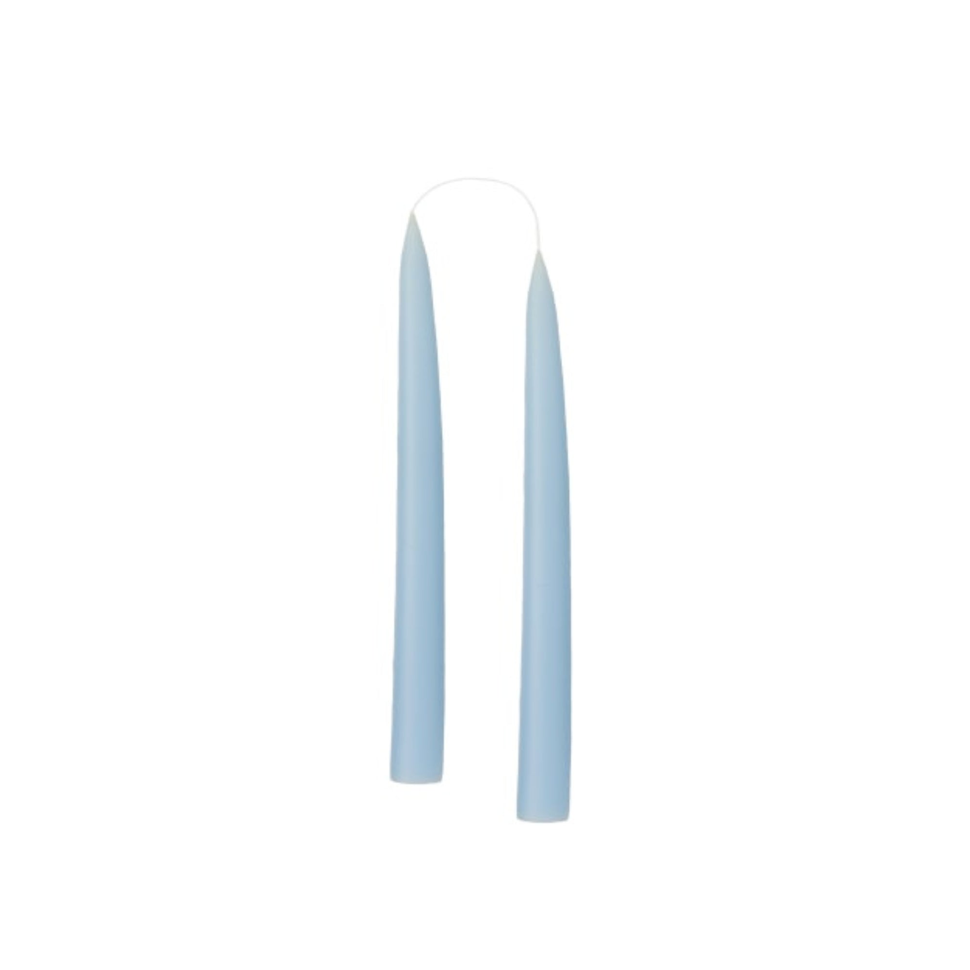 Small Candle Pair Pastel Blue