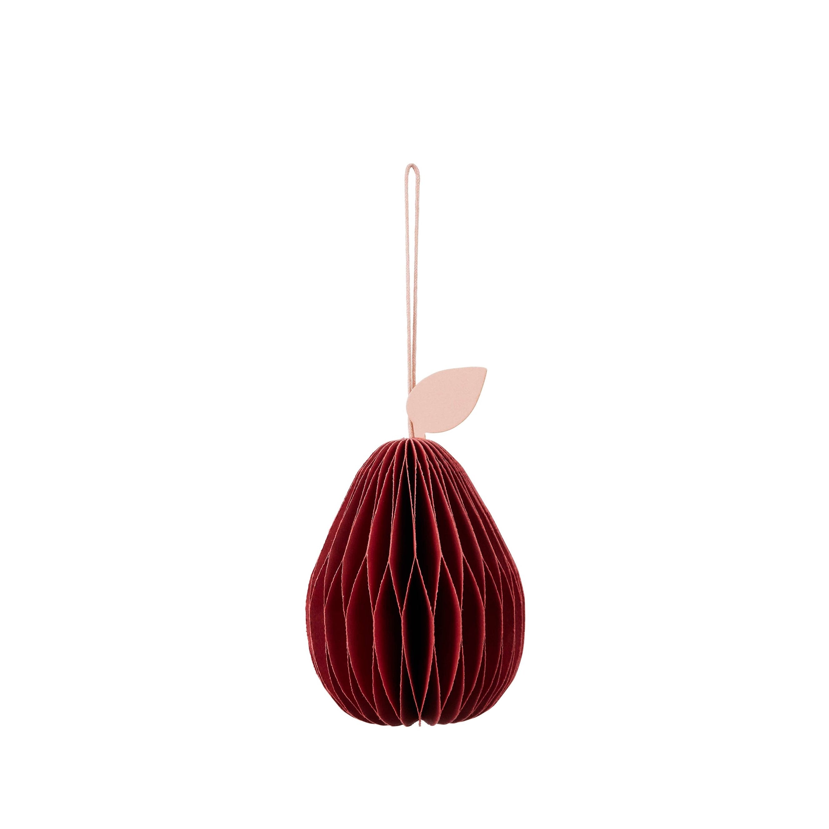 Baumschmuck 'Pear' Pompeian Red