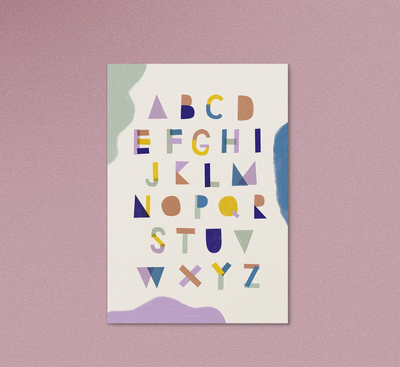 Postkarte 'ABC'