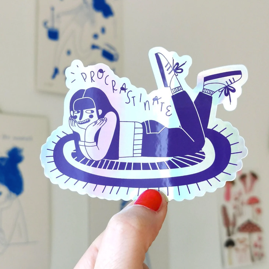 Sticker 'Procrastinate'