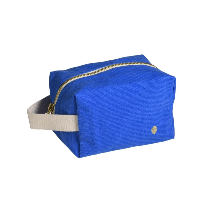 Pouch Cube 'Déperlant S' Bleu mecano