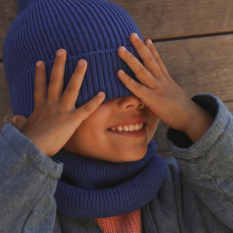 COMING SOON Merino Beanie 'Fonzie Kids' Cobalt Blue