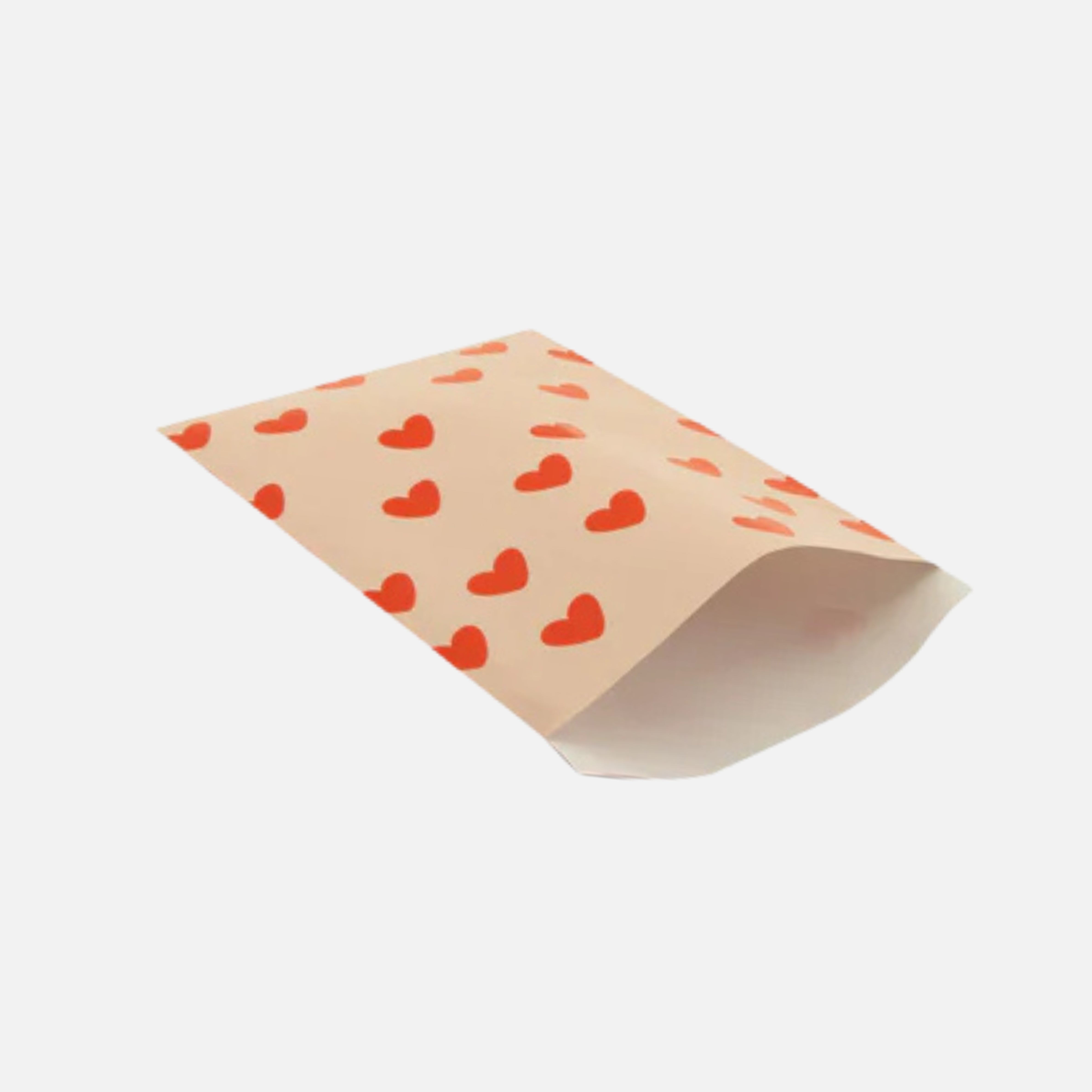 Geschenktüte Mittel 'Hearts' Lemonade Pink & Poppy Red