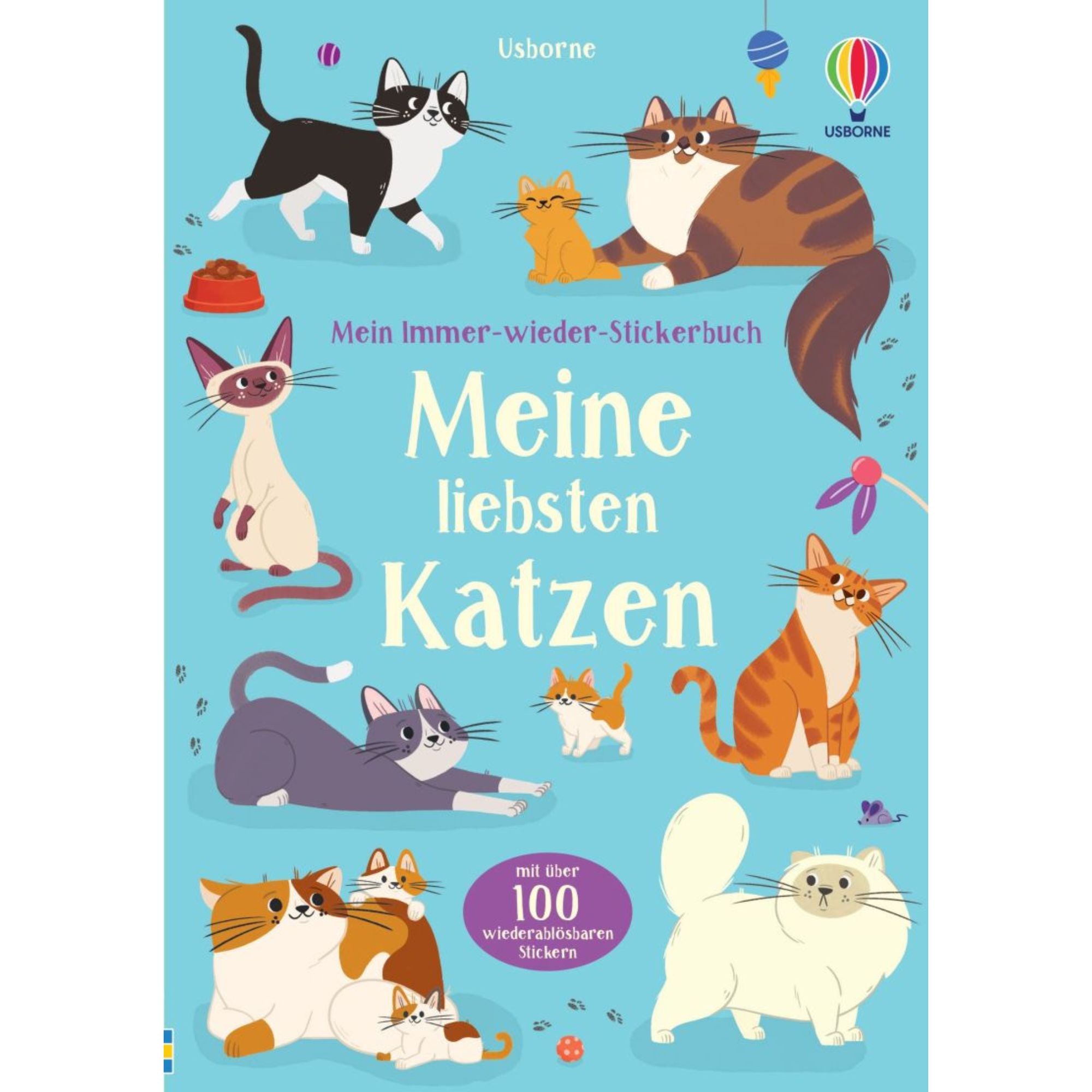 Mein Immer-wieder-Stickerbuch: Meine liebsten Katzen