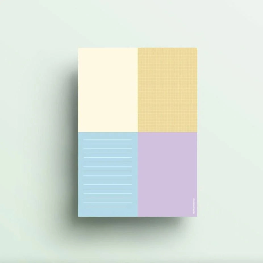 Notizblock 'Color Block' Pastell