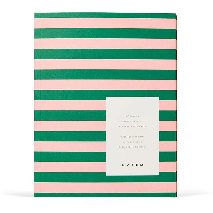 Notizbuch Medium 'Uma' Green & Rose