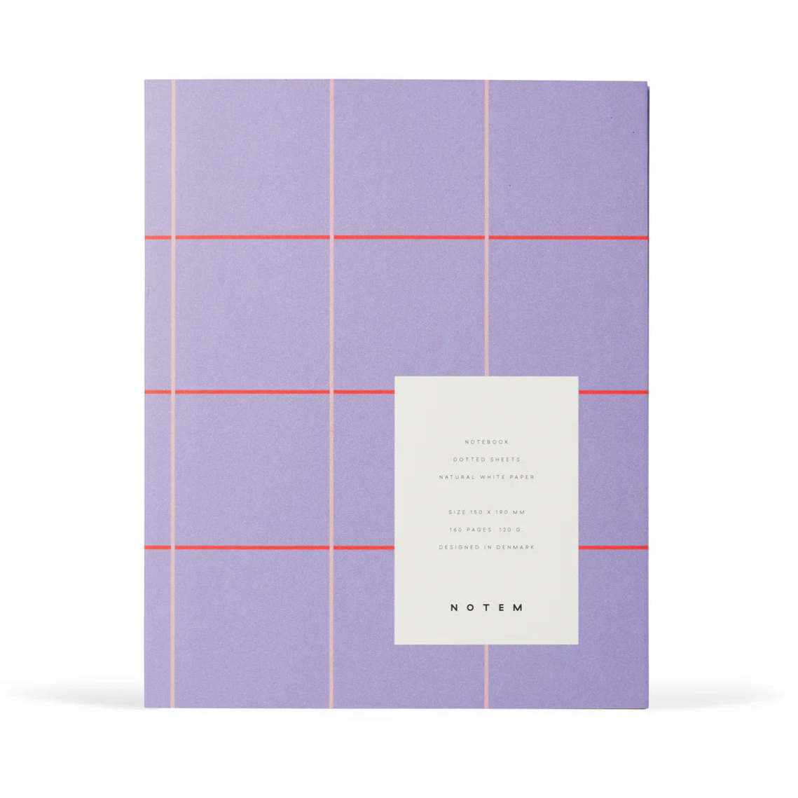 Notizbuch Medium 'Uma' Lavender Check