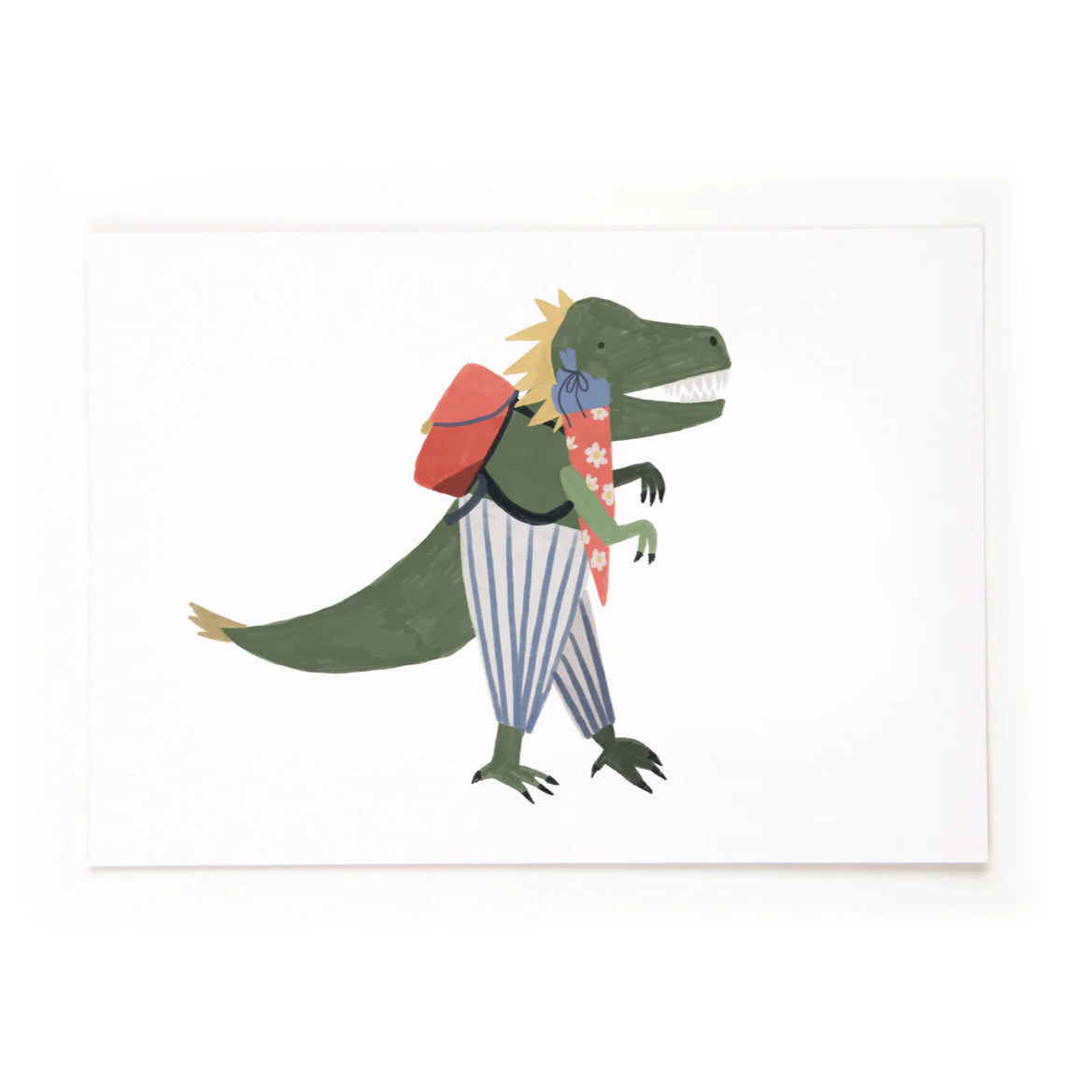Postkarte 'Dino Einschulung'