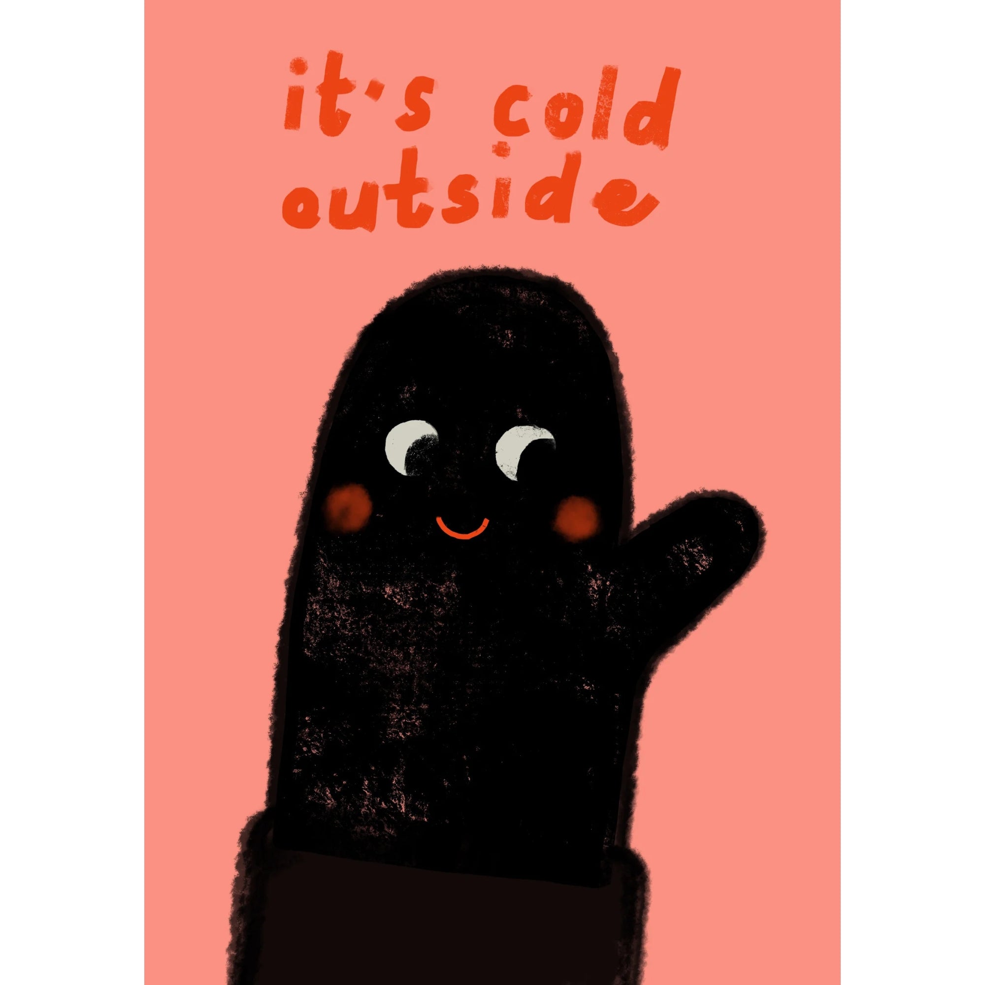 Postkarte 'It's Cold Outside' Glove