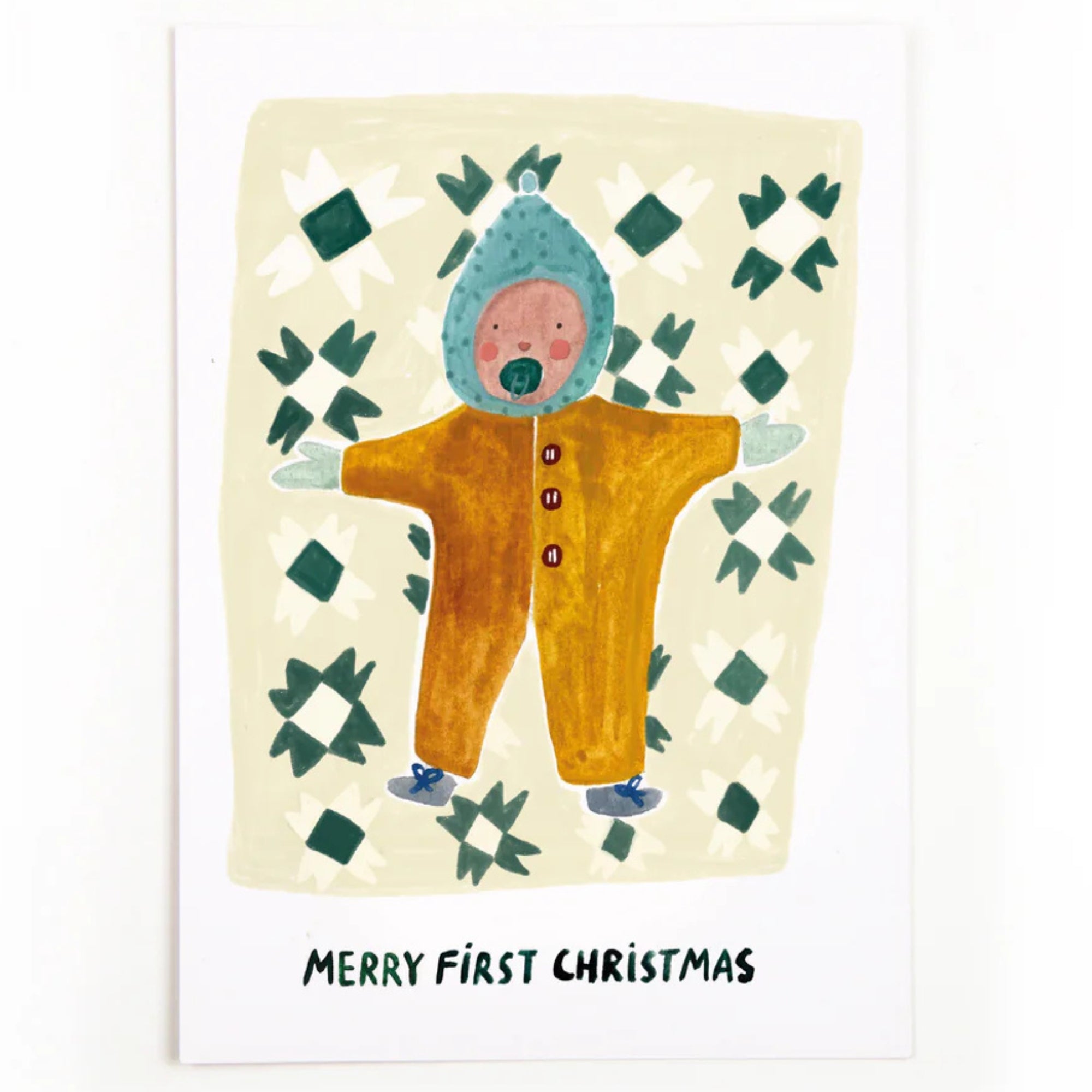 Postkarte 'Merry First Christmas'