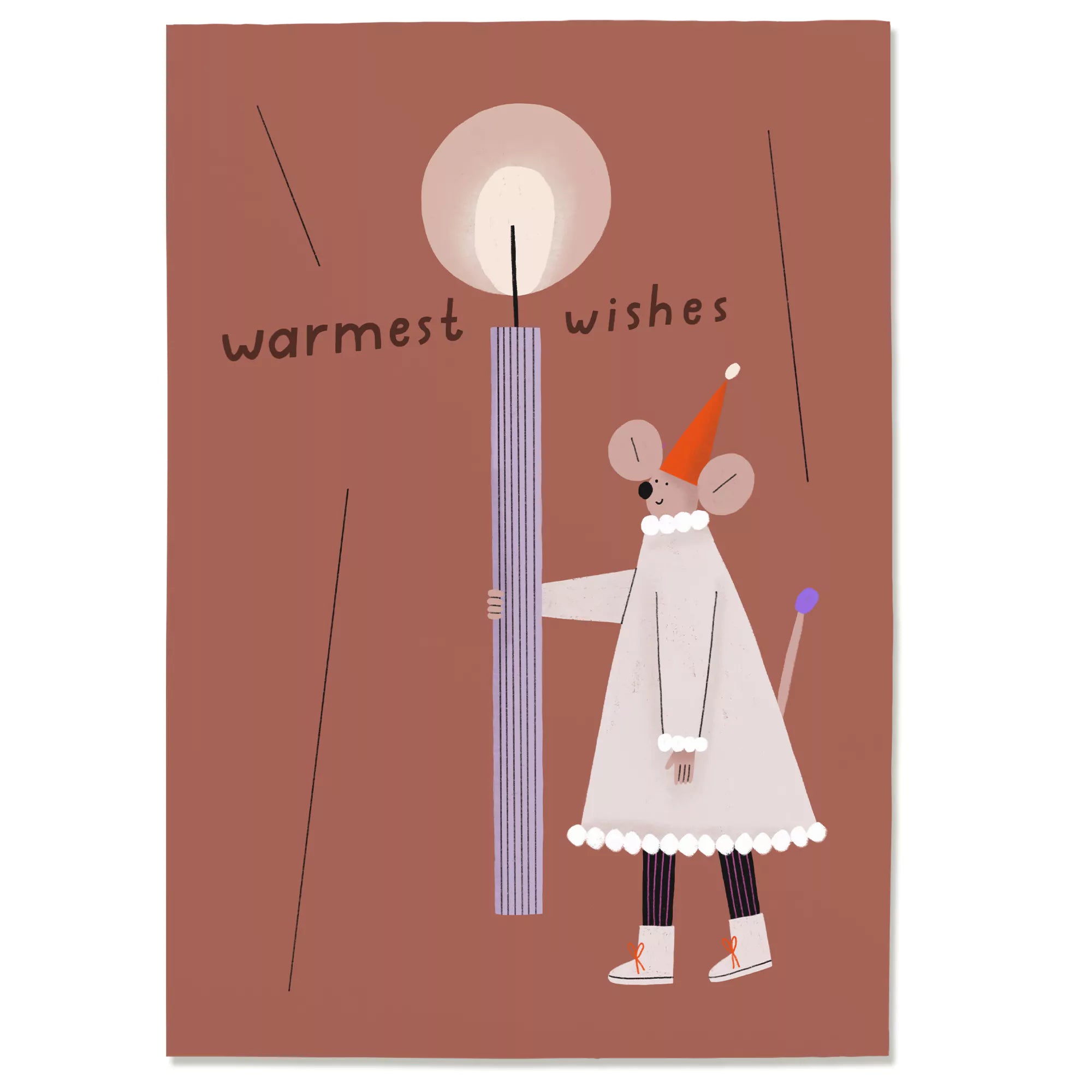 Postkarte 'Warmest Wishes'