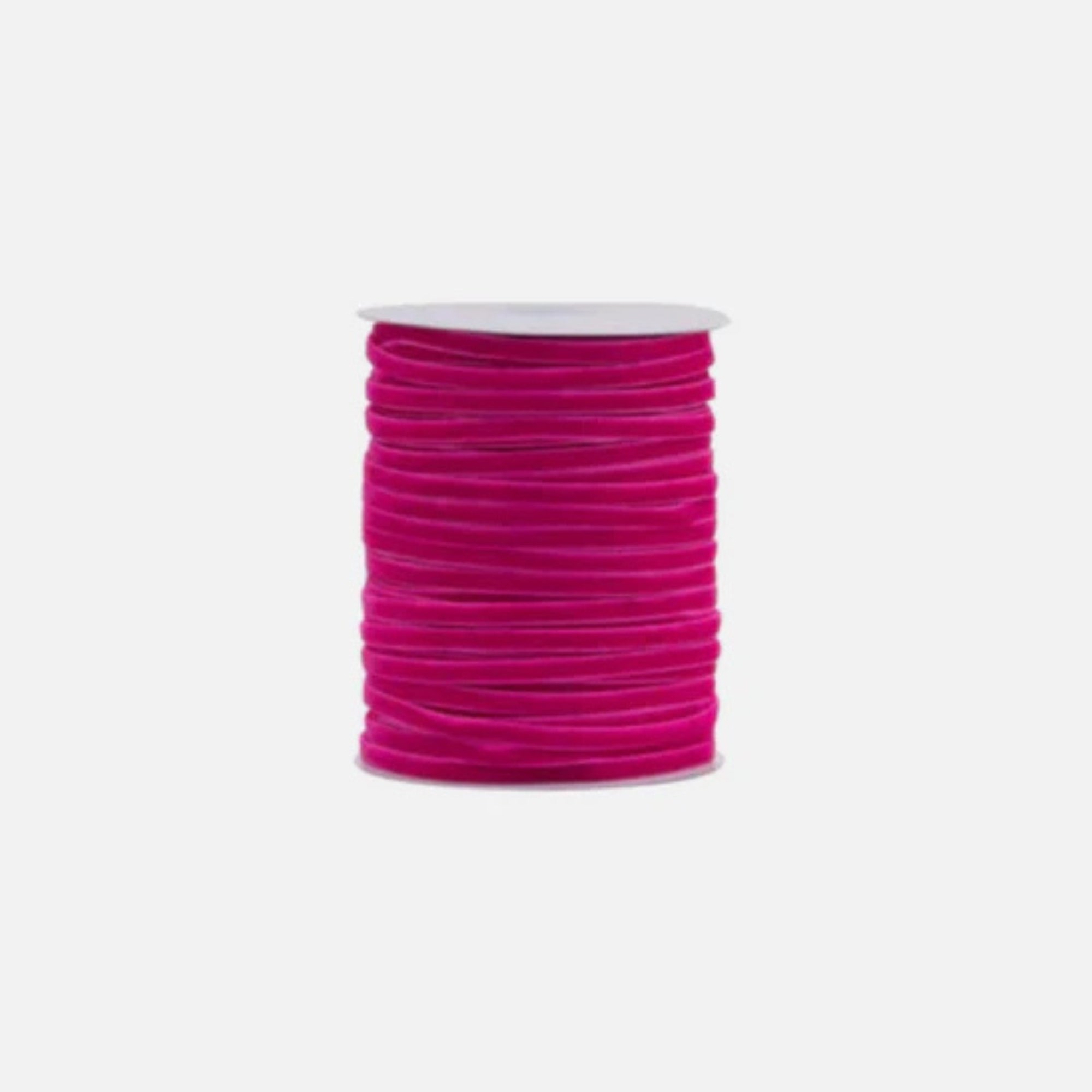 Samtband 6mm Pink