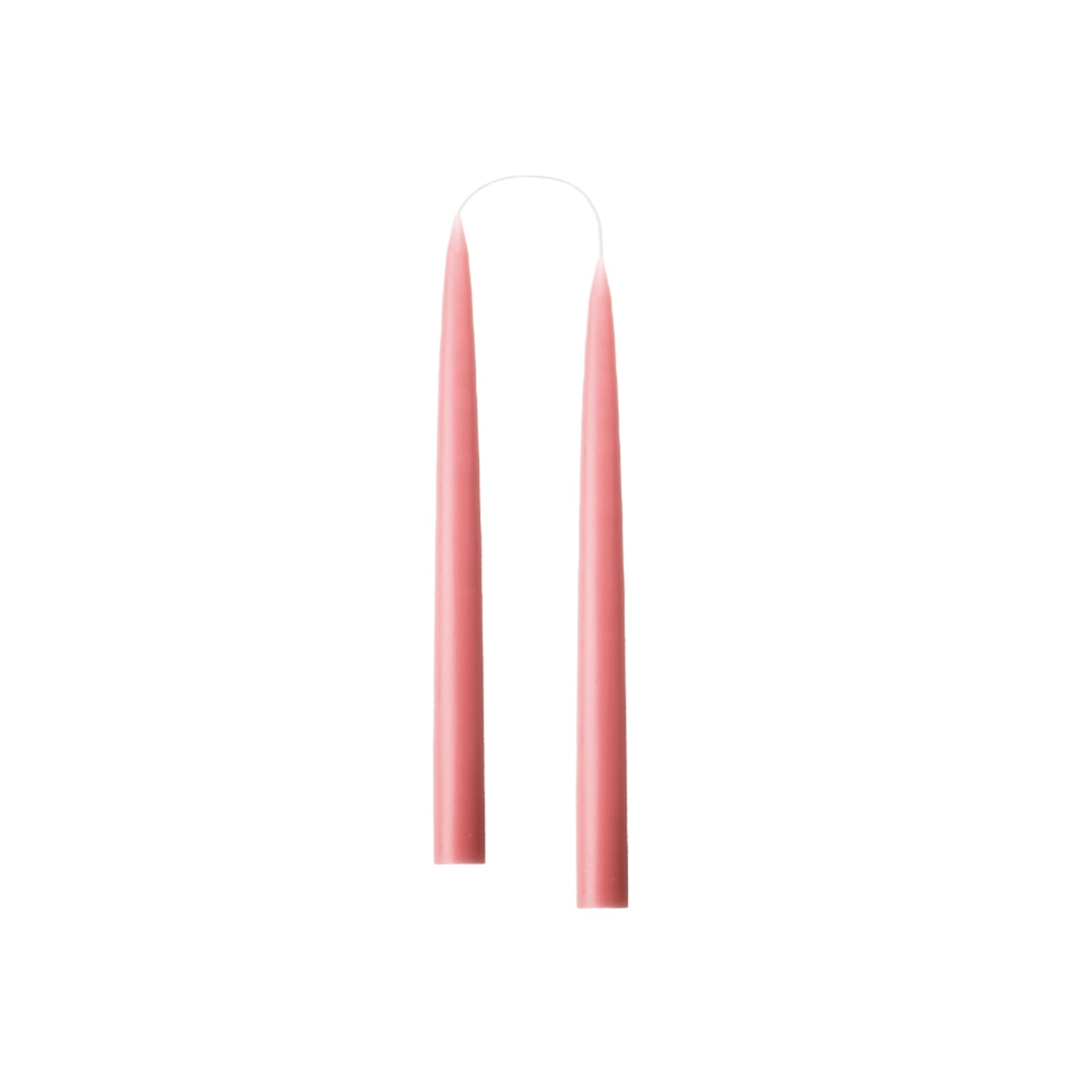 Small Colored Candle Dark Old Rose - Ein Paar