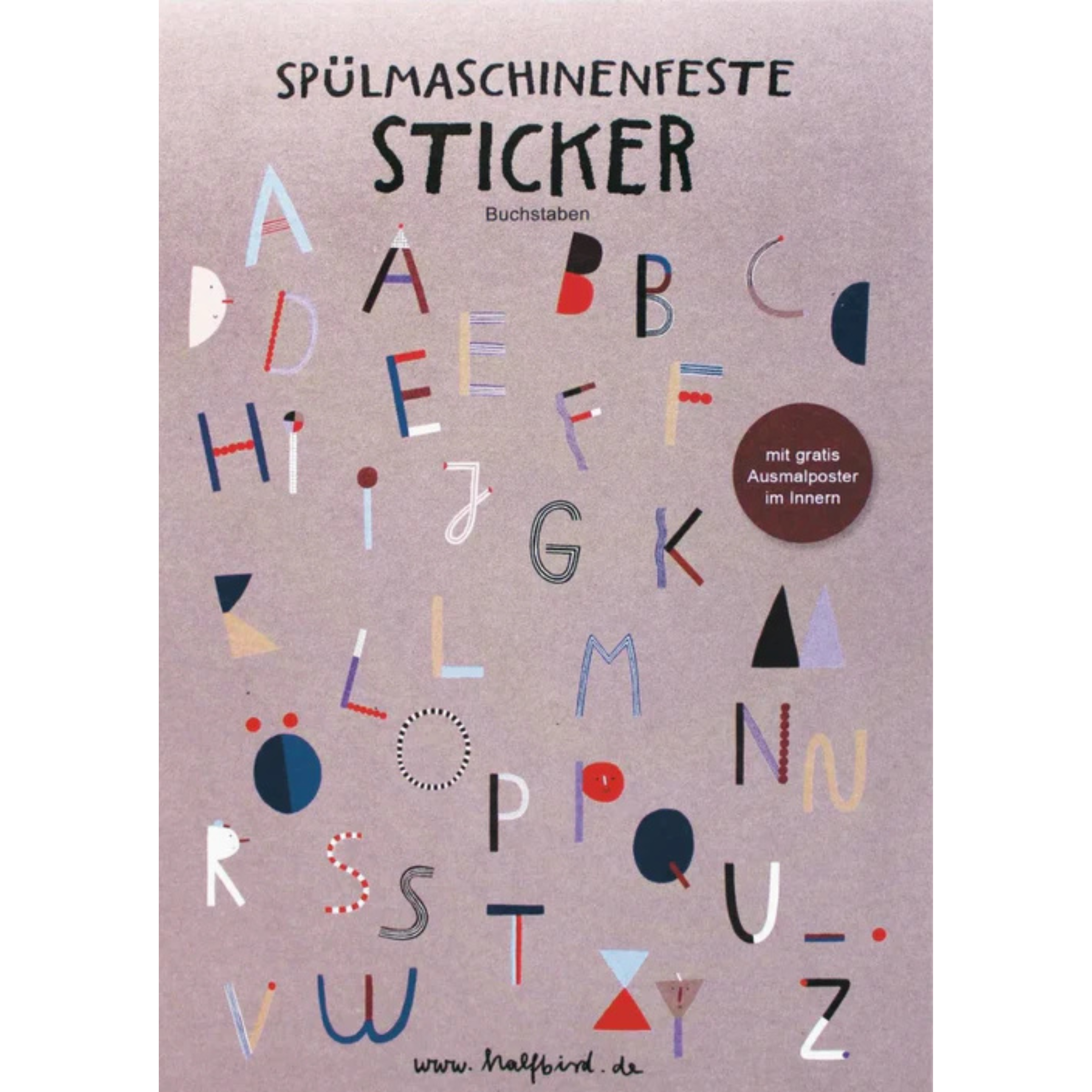 Spülmaschinenfeste Sticker 'ABC'