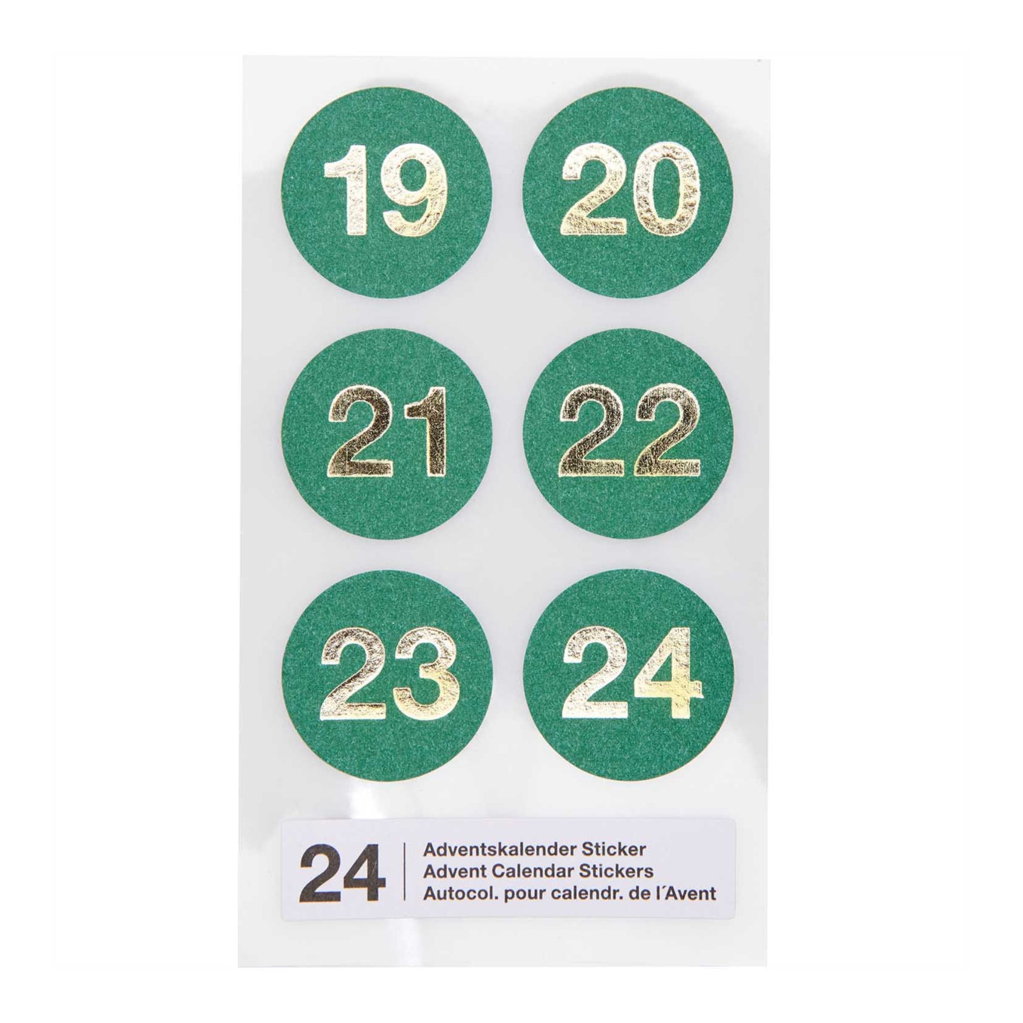 Sticker 'Adventskalender' Grün