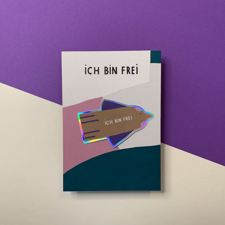 Sticker  'Ich Bin Frei'