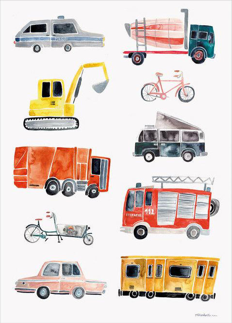 Poster 'Fahrzeuge'