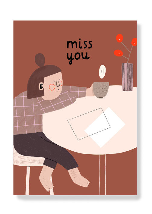 Postkarte 'Missing You'
